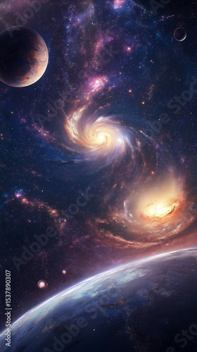 Space scene B background 2025