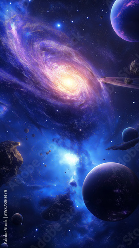 Space scene C background 2025