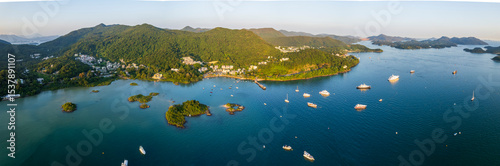 Aerial View of Sai Kung Skyline, Hong Kong