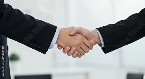 Handshake between two people