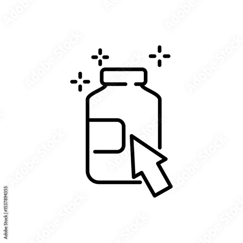 Digital healthcare line icon. Diagnosis, technology, applications, etc. Editable stroke