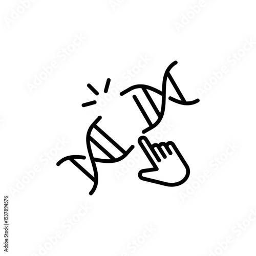 Digital healthcare line icon. Diagnosis, technology, applications, etc. Editable stroke
