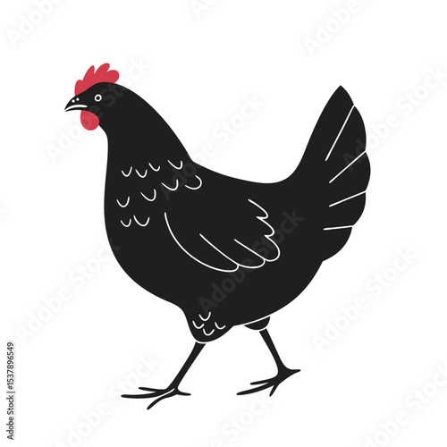 silhouette of a chicken