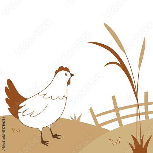 vector illustration of a bird