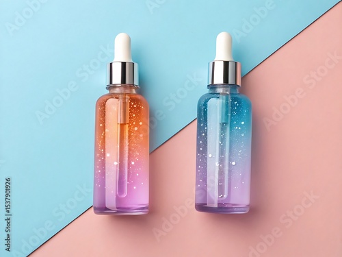 Radiant Skin Two Elegant Dropper Bottles of Serum for Glowing Complexion