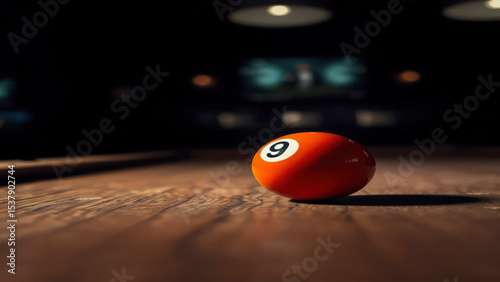 billiard balls on a table