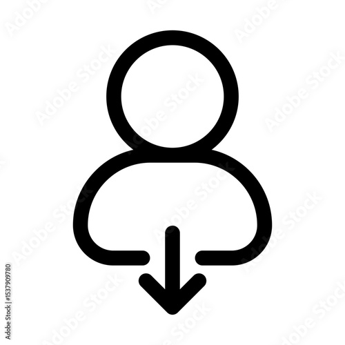 Person Download Icon