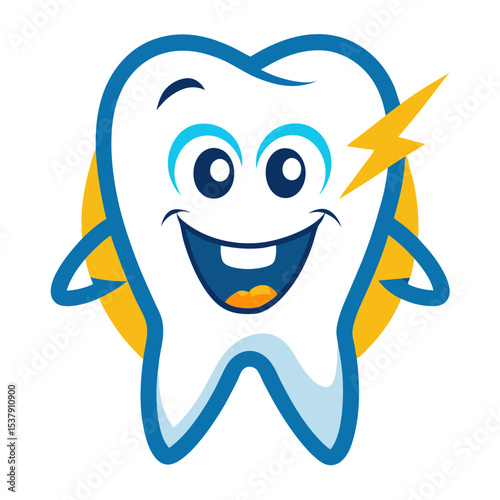 tooth cartoon character