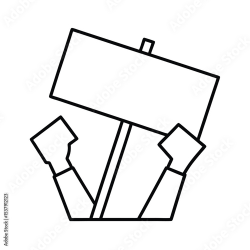Bold protest sign template customizable design with red green and blue options for demonstrations and activism