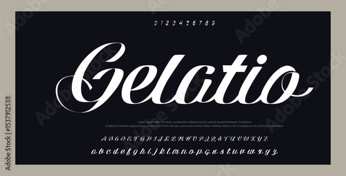 
Elegant Script Font Alphabet Typography 