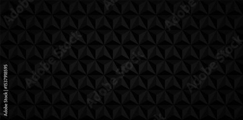 abstract dark polygon pattern in seamless geometric vector background design