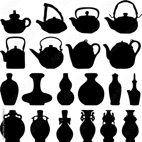 Tea teapot wine bottle japane...