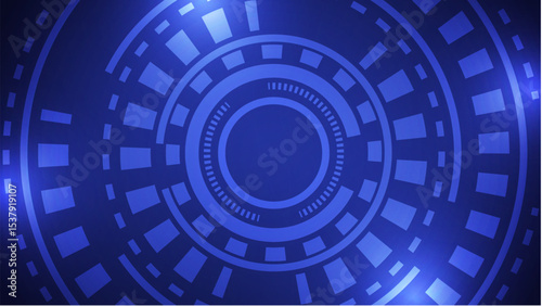 Blue Technology Gradient Vector Background