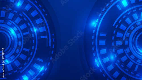 Blue Technology Gradient Vector Background