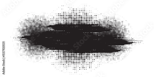 Distorted grunge layer error. Noise destroys texture. Vector trendy deformed glitch shape modern arts