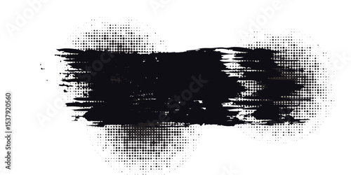 Distorted grunge layer error. Noise destroys texture. Vector trendy deformed glitch shape modern arts