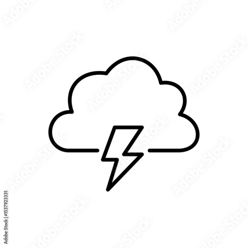Disaster related icon with editable outline