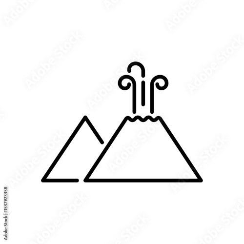 Disaster related icon with editable outline