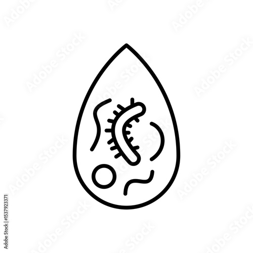 Disaster related icon with editable outline