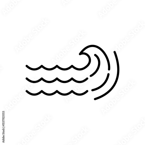 Disaster related icon with editable outline