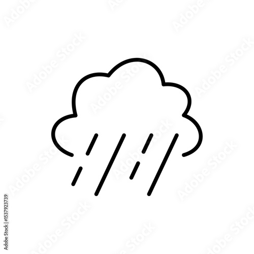 Disaster related icon with editable outline