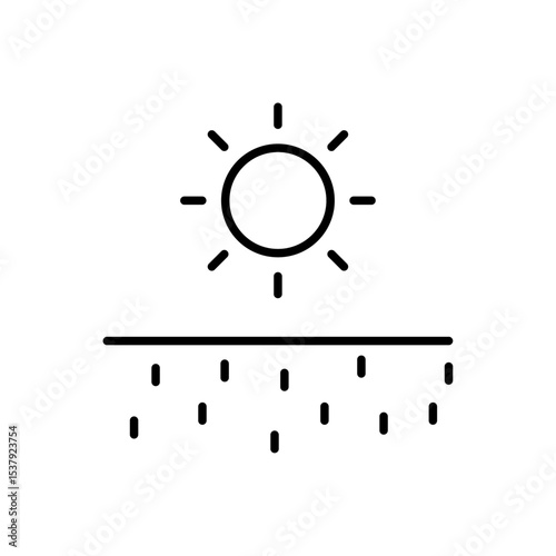 Disaster related icon with editable outline