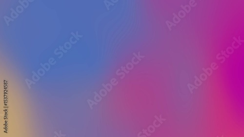 Abstract gradient background blending vibrant pink, blue, and yellow hues for creative use
