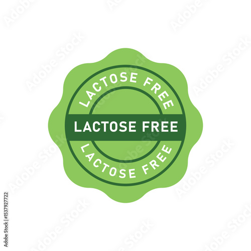 LACTOSE FREE ICON VECTOR LOGO