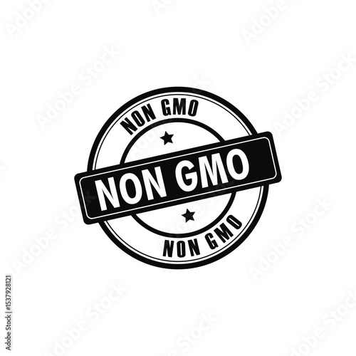 NON GMO ICON VECTOR SIGN LOGO