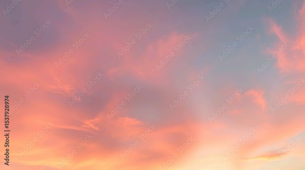 Obraz premium soft pastel gradient sky