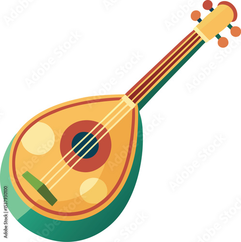 acoustic guitar vector illustration