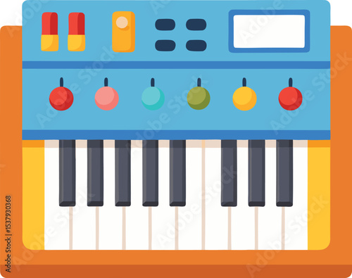 piano keys vector illustration