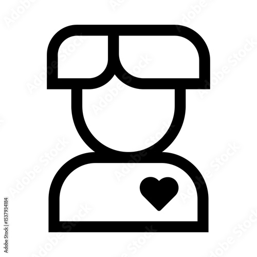 Boy Heart Icon