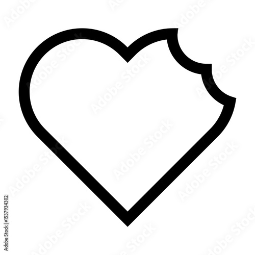 Eaten Heart Icon
