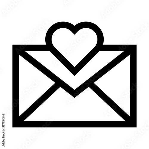 Envelope Heart Icon