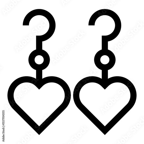 Heart Earring Icon