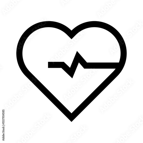 Heartbeat Love Icon