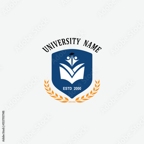 3117 educational logo school college university learning institute book academy organization