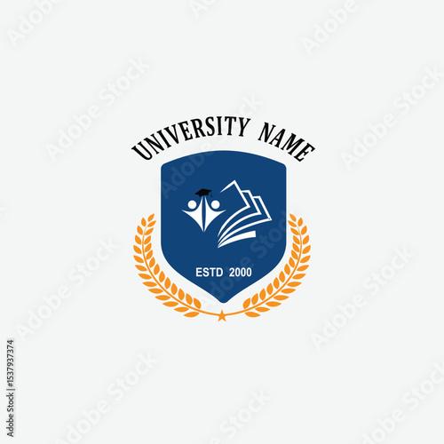 3122 educational logo school college university learning institute book academy organization