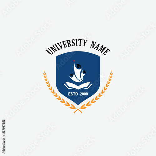 3125 educational logo school college university learning institute book academy organization