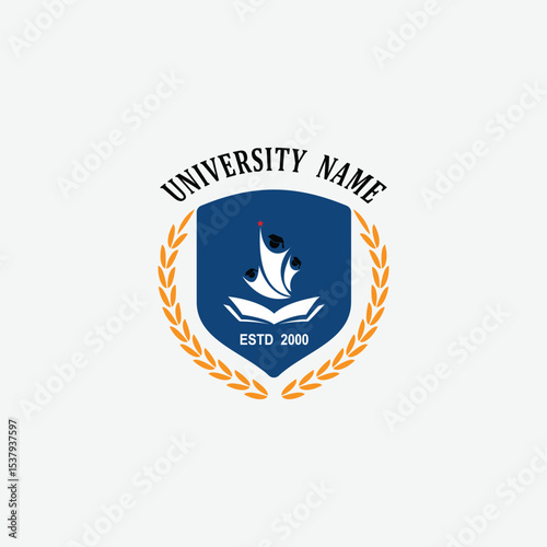 3127 educational logo school college university learning institute book academy organization