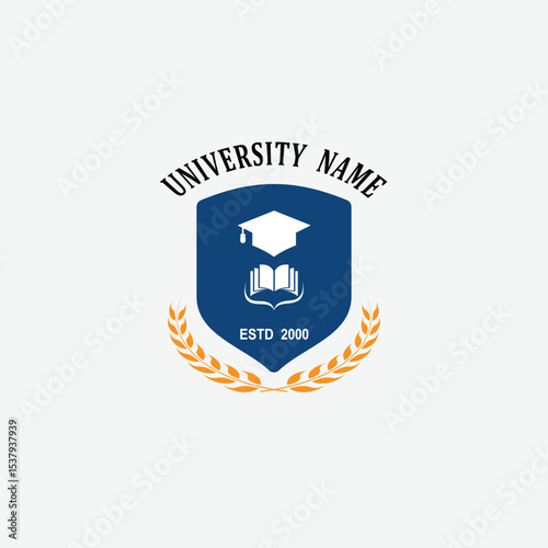 3135 educational logo school college university learning institute book academy organization