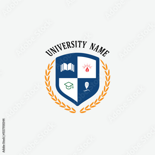 3143 educational logo school college university learning institute book academy organization