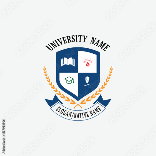 3148 educational logo school college university learning institute book academy organization