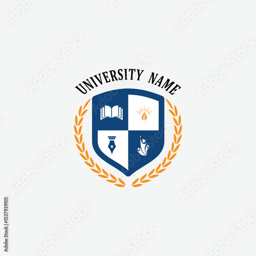 3149 educational logo school college university learning institute book academy organization