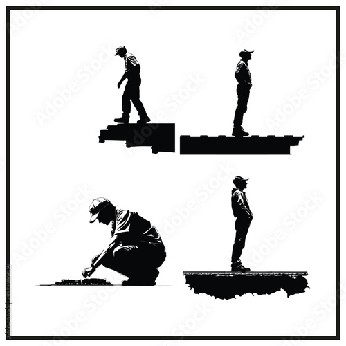 Model Railroading Hobby Silhouette