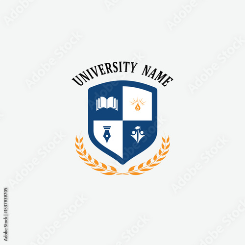 3157 educational logo school college university learning institute book academy organization