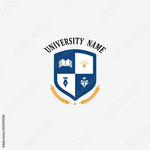 3158 educational logo school college university learning institute book academy organization