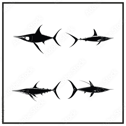 Swordfish Clipart Silhouette