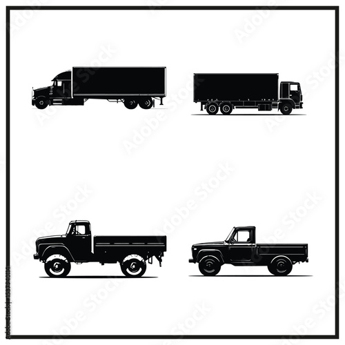 Truck Clipart Silhouette